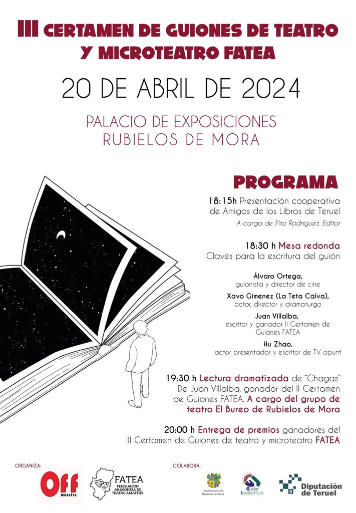 Cartel de III Certamen de Guiones de Teatro y Microteatro FATEA 2024